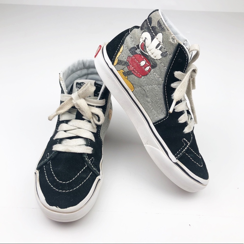 Vans Mickey Mouse Disney High Tops Size 1